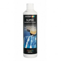 Šampūnas su vašku SUPER SHAMPOO & WAX 500ml, BL, Motip