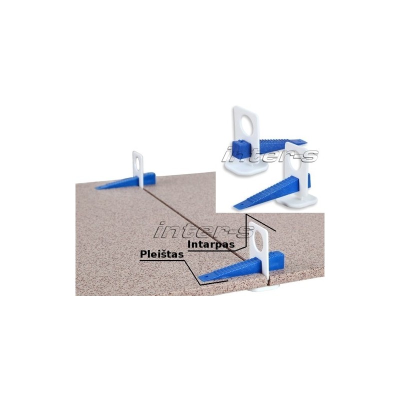 Pleištai+intarpai plytelėms 30 por.kompl. INTER-S IS-070-117