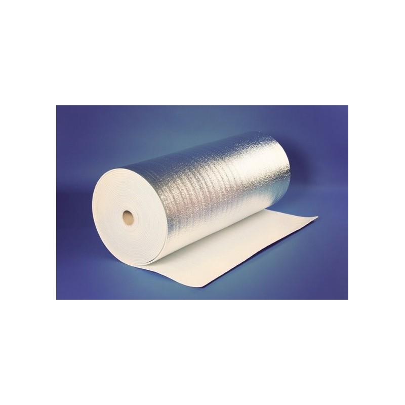Metalizuota 2mm. pusta polietileno plėvelė 60m2, 50mx1,2m Reflekt
