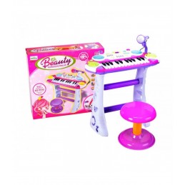 Muzikinė klaviatūra su mikrofonu violetinė B15