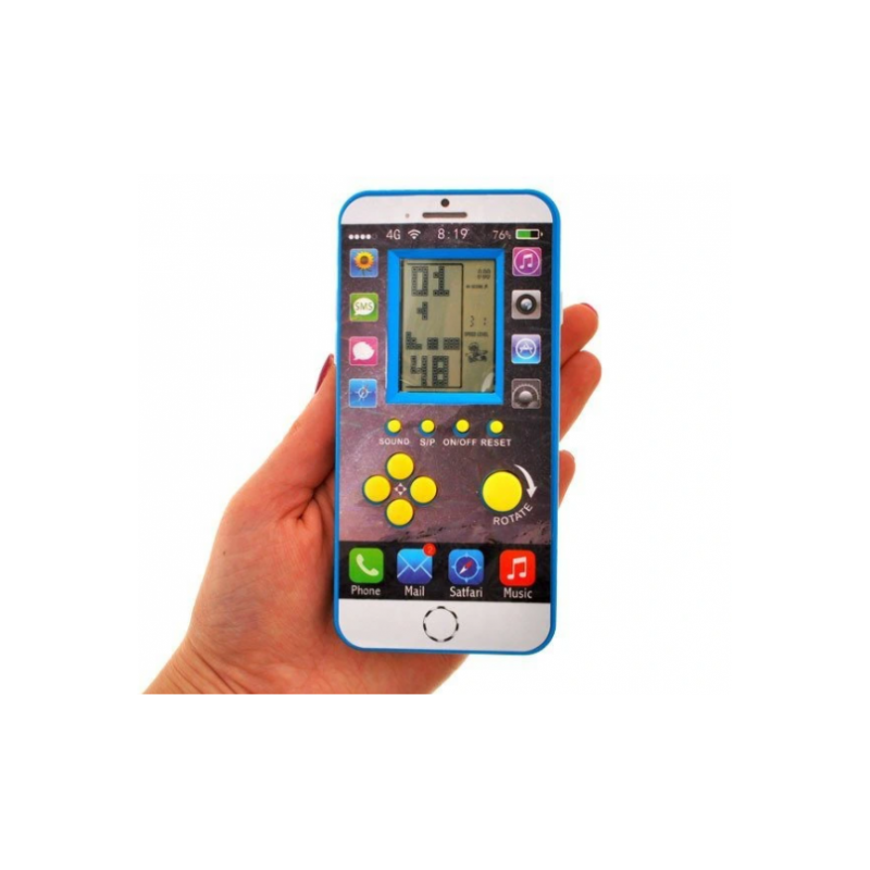 Elektroninio žaidimo "Tetris" kišeninė versija, mėlyna T20105