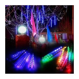 LED girlianda meteorų lietus (30cm), ilgis 3m., įvairiaspalvė