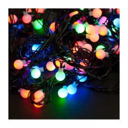 200 LED Kalėdinė girlianda burbuliukai, ilgis 17m., įvairiaspalvė