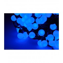 200 LED Kalėdinė girlianda burbuliukai, ilgis 17m., mėlyna šviesa