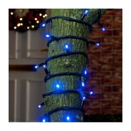 100 LED Kalėdinė lauko lempučIų girlianda 9,7m., mėlyna šviesa