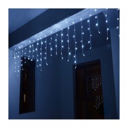 100 LED kalėdinė girlianda "Varvekliai", 3,2m., mėlyna šviesa