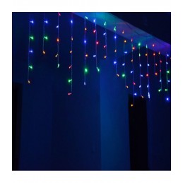 500 LED kalėdinė girlianda "Varvekliai", 16 m., įvairiaspalvė