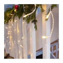 500 LED kalėdinė girlianda "Varvekliai", 16 m., šilta šviesa