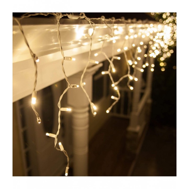 300 LED Kalėdinė girlianda "Varvekliai", ilgis 11m., šilta šviesa