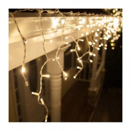 200 LED Kalėdinė girlianda "Varvekliai", ilgis 7,5m., šilta šviesa