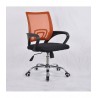 Pasukama biuro kėdė VANGALOO DM8136, juoda su oranžiniu atlošu
