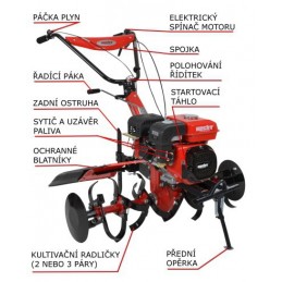 HECHT 7100 kultivatorius benzininis