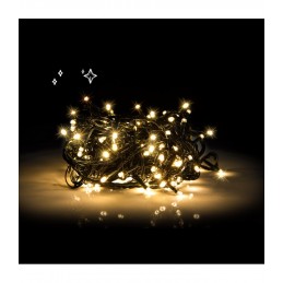100 LED Kalėdinė lempučių girlianda 9,5 m., šilta šviesa
