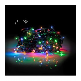 100 LED Kalėdinė lempučių girlianda 9,5 m., ivairiaspalvė