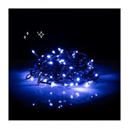 100 LED Kalėdinė lempučių girlianda 9,5 m., mėlyna šviesa