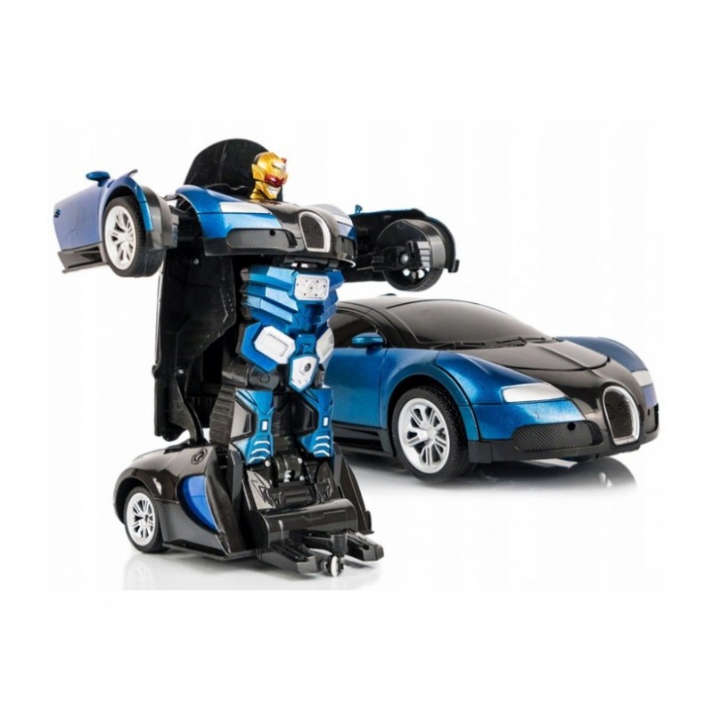 Radijo bangomis valdomas transformeris Bugatti, mėlynas