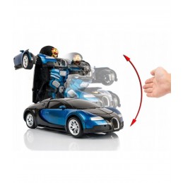 Radijo bangomis valdomas transformeris Bugatti, mėlynas